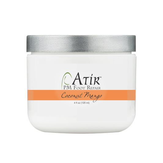 ATiR PM Foot Repair Cream jar in Coconut Mango scent