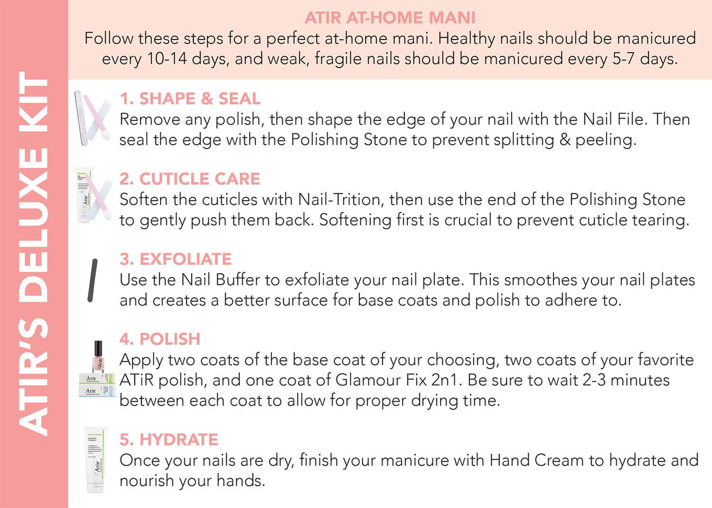 Deluxe Natural Nail Care Kit | Complete 4-Part At-Home Manicure System