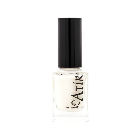 ATiR Fluffy White Puppy nail polish – sheer white with neutral undertones