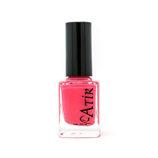 Bottle of ATiR Watermelon Sugar nail polish – medium pink cream with coral undertones