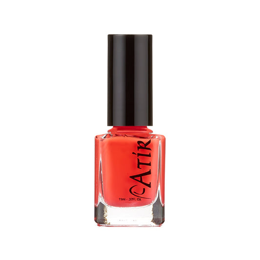 ATiR Wild Thing nail polish bottle – bright neon coral cream finish