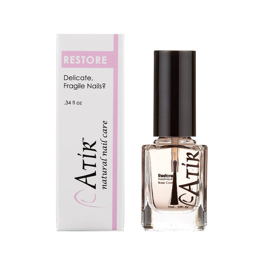 Restore Nail Treatment Base Coat for Damaged Nails – Non-Toxic Formula with Lavender and Ginseng