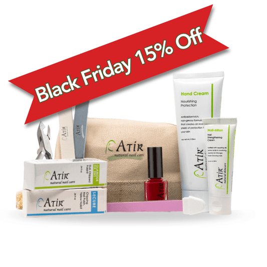Deluxe Natural Nail Care Kit | Complete 4-Part At-Home Manicure System