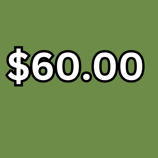 Gift Card Redemption $60.00