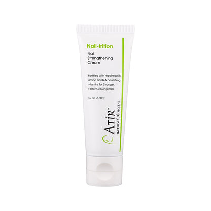 Tube of ATiR Nail-trition cream for natural nail repair and cuticle hydration
