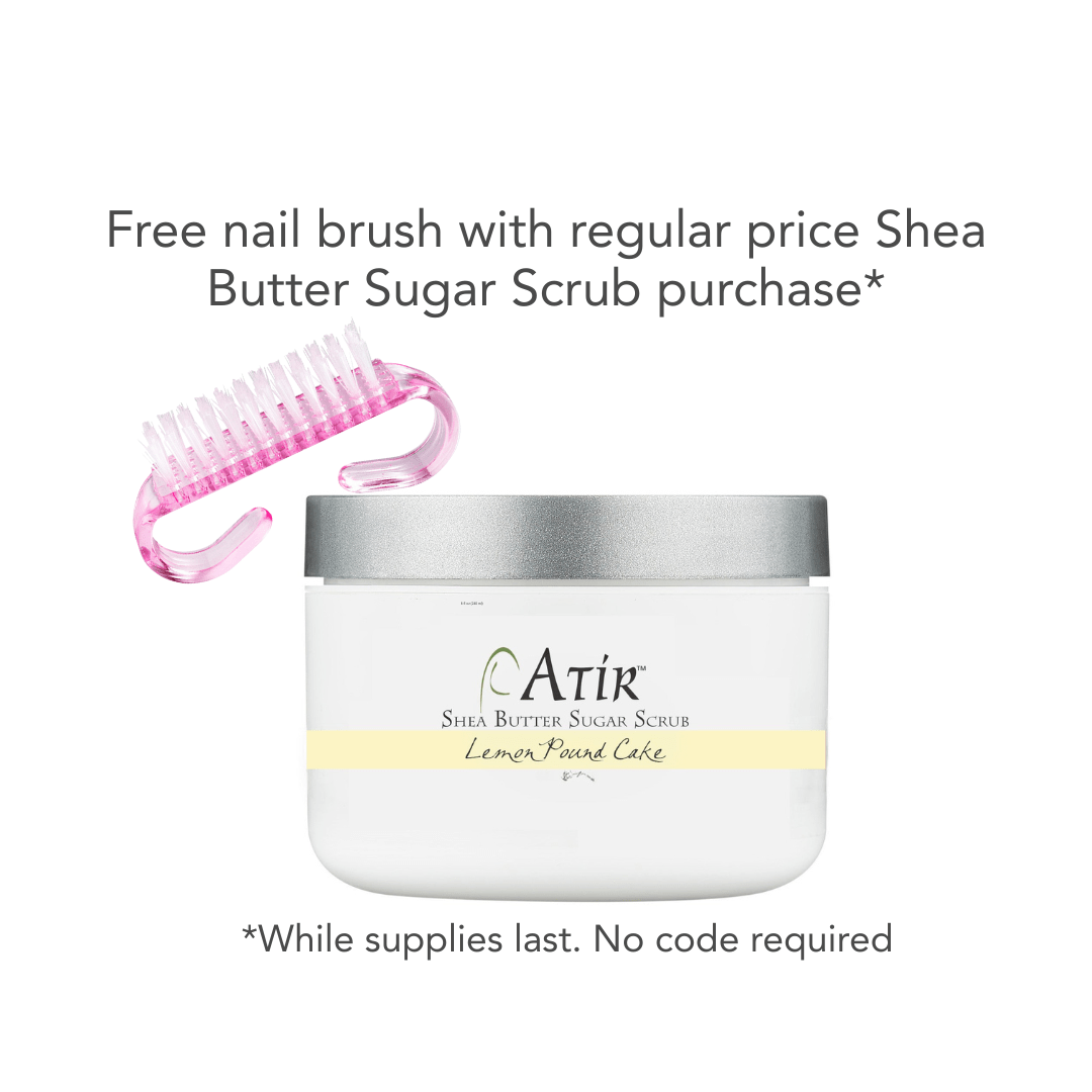 sugar scrub + free nail brush