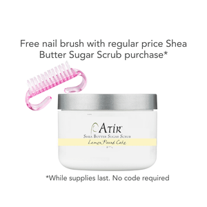 sugar scrub + free nail brush